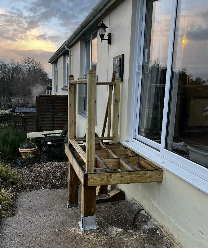 Garden carpentry — archive photograph 2